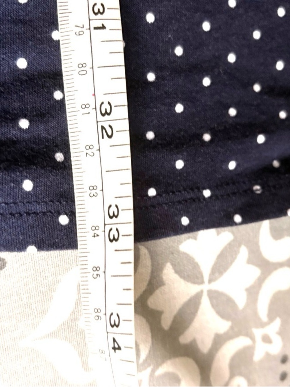 Liz Claiborne Navy with White Polka Dots Night Dress - Picture 6 of 6